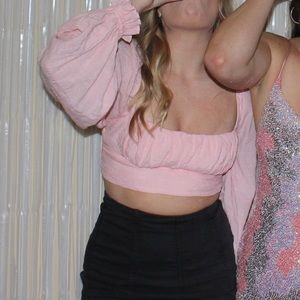 Princess Polly Cropped Long Sleeve Top